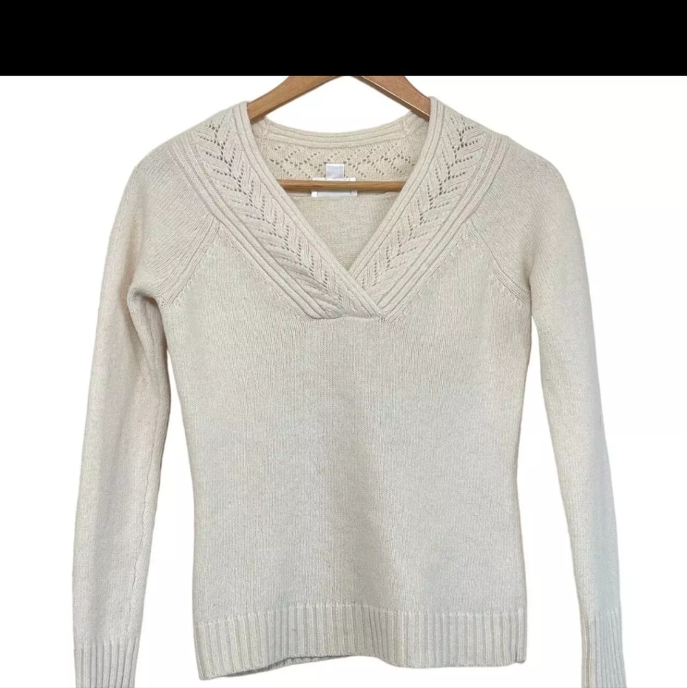 Lambswool Rabbit Hair blend Neck Sweater by Loft XS Petite